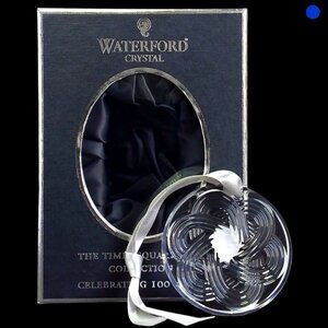 Waterford Crystal Ornament Courage Disc 2010 Times Square Ball Collection NIB